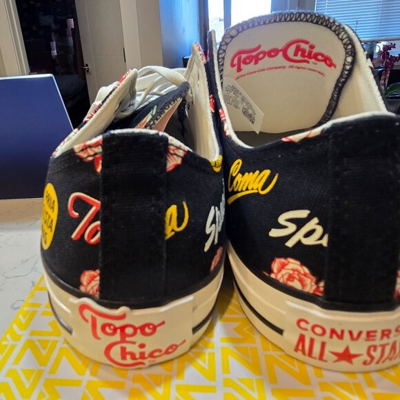 Converse x Topo Chico Chuck Taylor All Star Low Black Men's Shoes A10455C SZ 11 - Picture 6 of 13